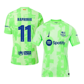 Barcelona RAPHINHA #11 Third Away Soccer Jersey Authentic 2024/25 - UCL Edition